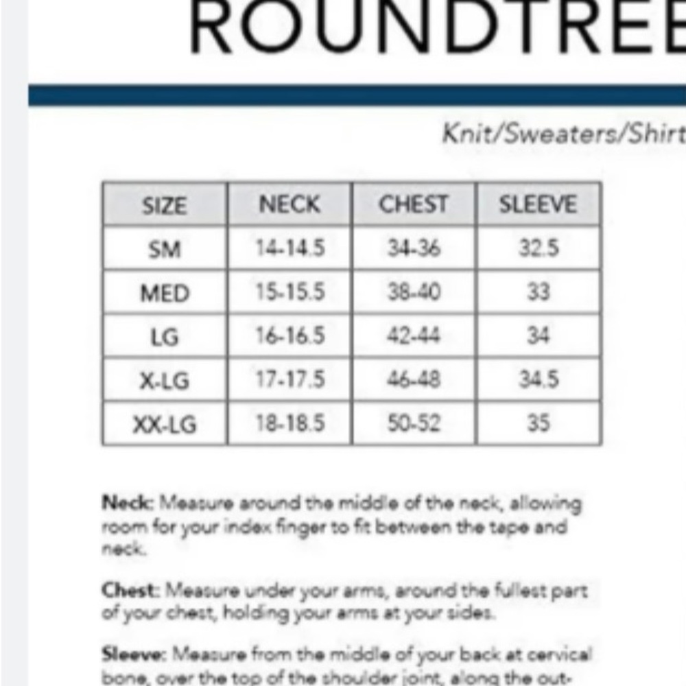 NWT Men’s Roundtree & Yorke Size Large - Picture 8 of 9